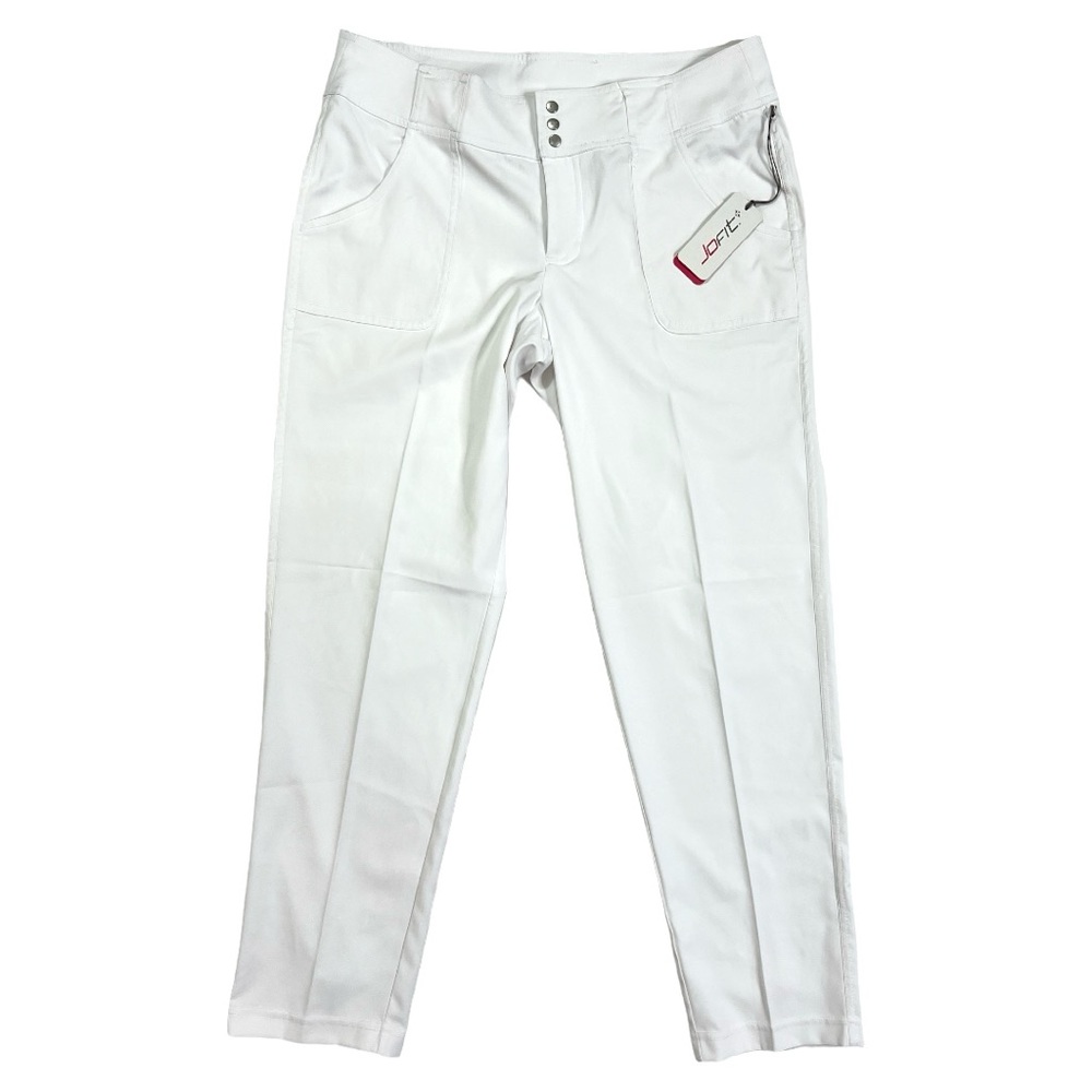 NWT Jofit Cropped Golf Pants Pants in White Size 8